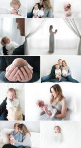 baby photographer shows baby photo session