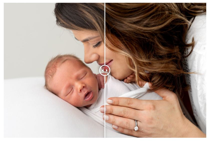 Grand Junction Newborn Photographer.Before and After